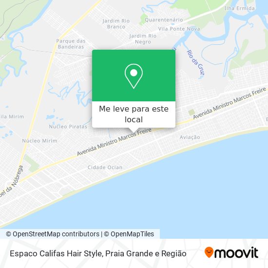 Espaco Califas Hair Style mapa