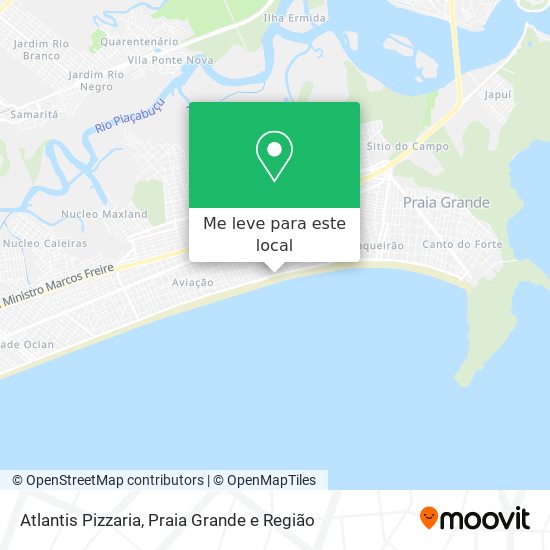 Atlantis Pizzaria mapa