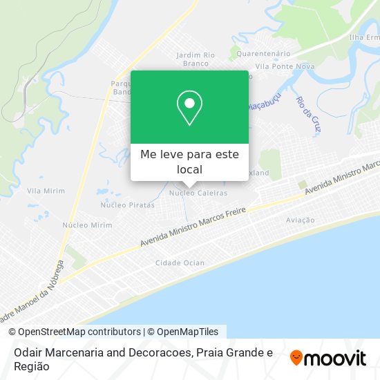 Odair Marcenaria and Decoracoes mapa