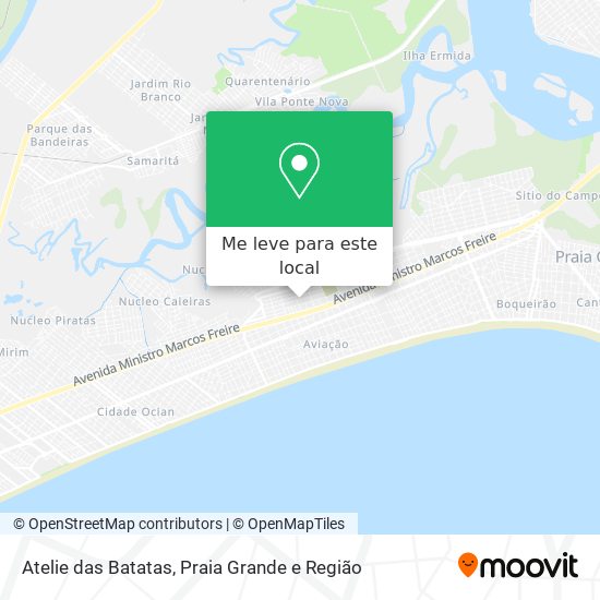 Atelie das Batatas mapa