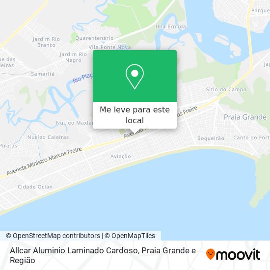 Allcar Aluminio Laminado Cardoso mapa
