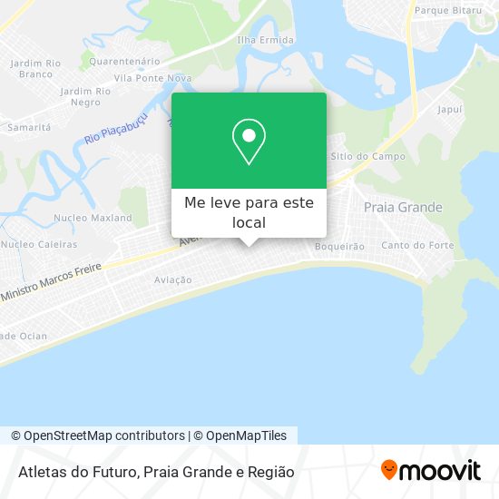 Atletas do Futuro mapa