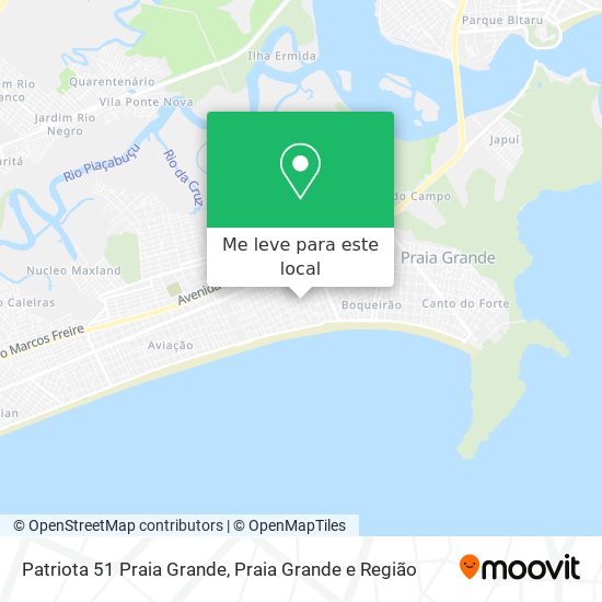 Patriota 51 Praia Grande mapa