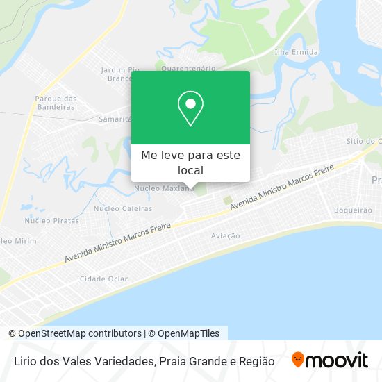 Lirio dos Vales Variedades mapa