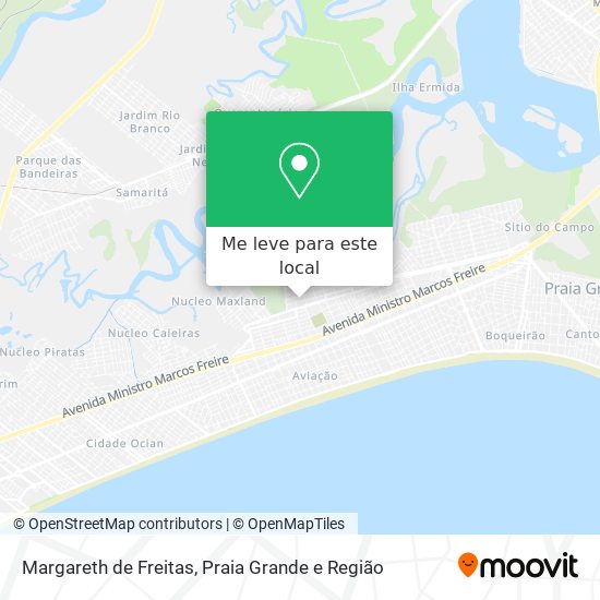 Margareth de Freitas mapa