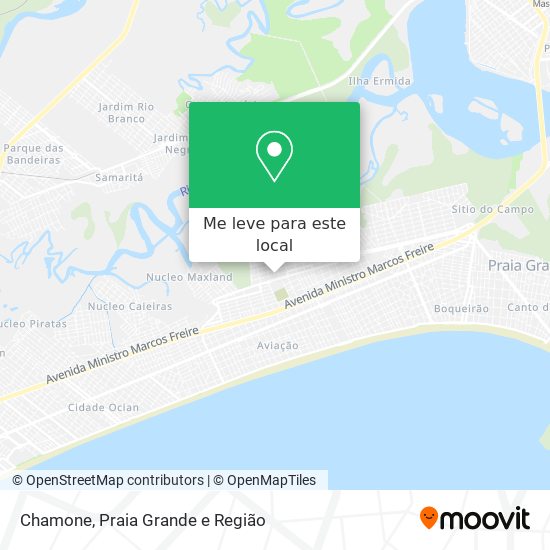 Chamone mapa