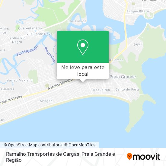 Ramalho Transportes de Cargas mapa