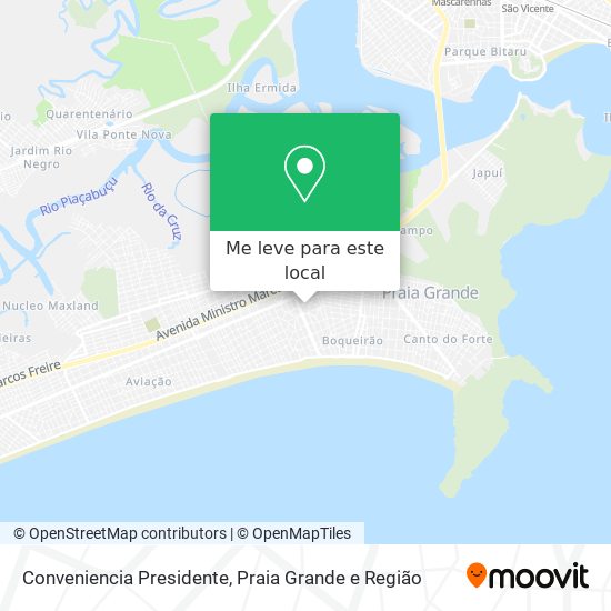 Conveniencia Presidente mapa