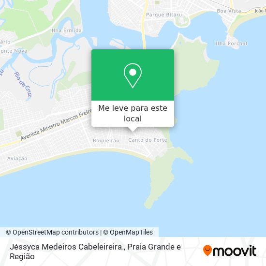 Jéssyca Medeiros Cabeleireira. mapa