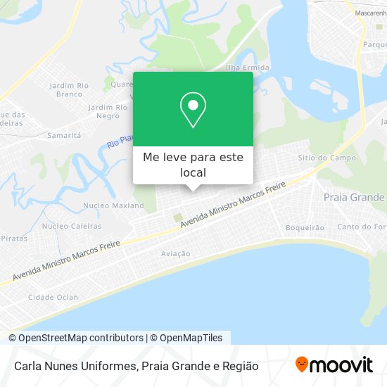 Carla Nunes Uniformes mapa