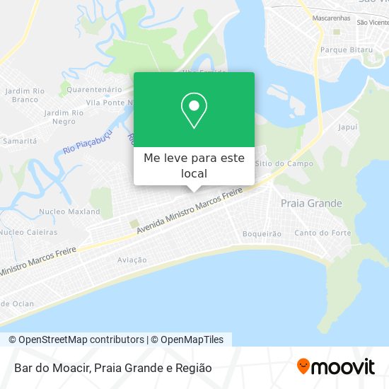 Bar do Moacir mapa