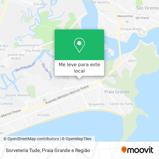 Sorveteria Tude mapa