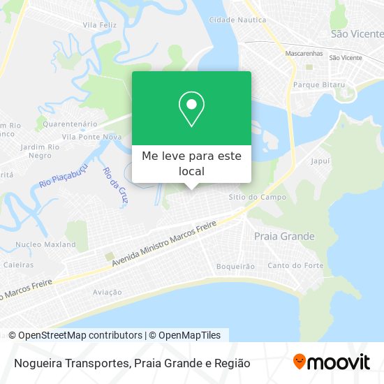 Nogueira Transportes mapa