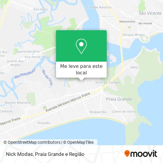 Nick Modas mapa