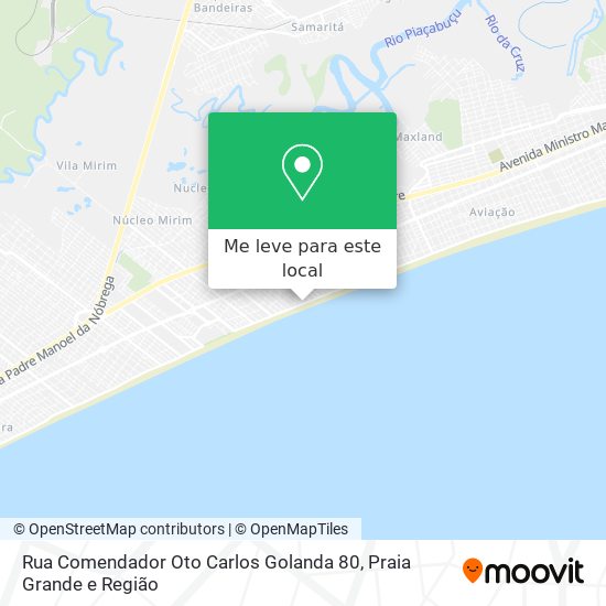 Rua Comendador Oto Carlos Golanda 80 mapa