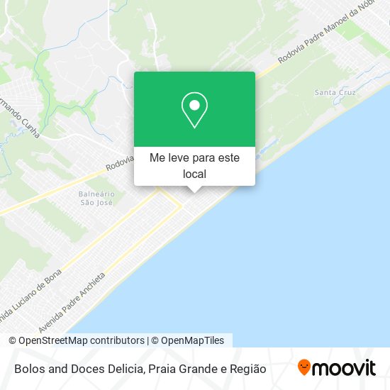 Bolos and Doces Delicia mapa
