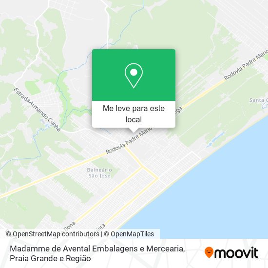Madamme de Avental Embalagens e Mercearia mapa