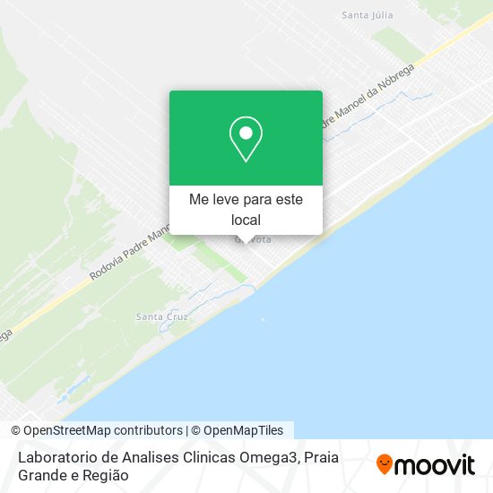 Laboratorio de Analises Clinicas Omega3 mapa