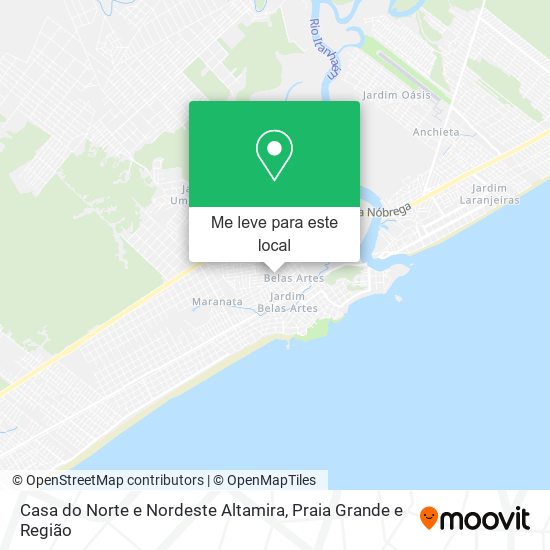 Casa do Norte e Nordeste Altamira mapa