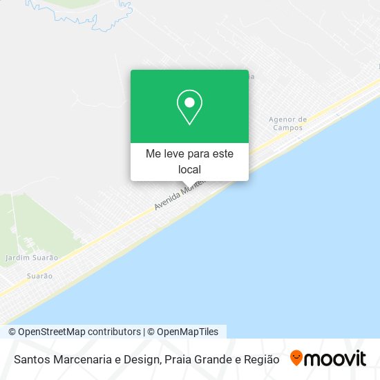 Santos Marcenaria e Design mapa