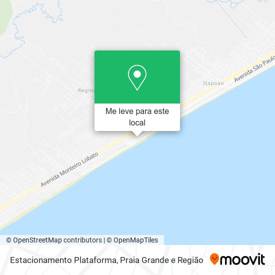 Estacionamento Plataforma mapa