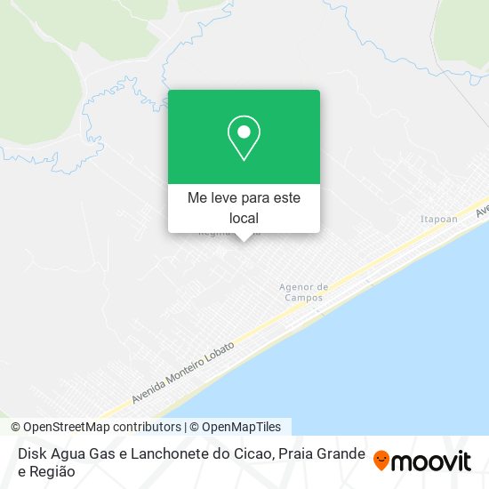 Disk Agua Gas e Lanchonete do Cicao mapa