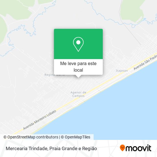 Mercearia Trindade mapa