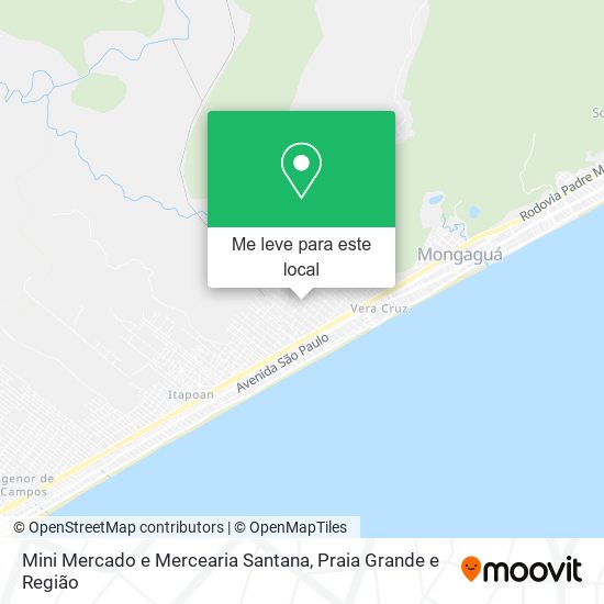 Mini Mercado e Mercearia Santana mapa