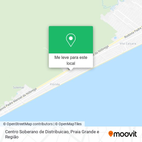 Centro Soberano de Distribuicao mapa