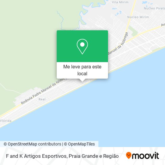 F and K Artigos Esportivos mapa