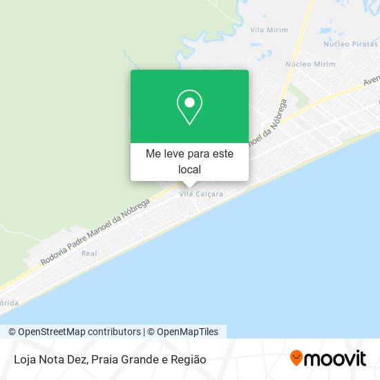 Loja Nota Dez mapa