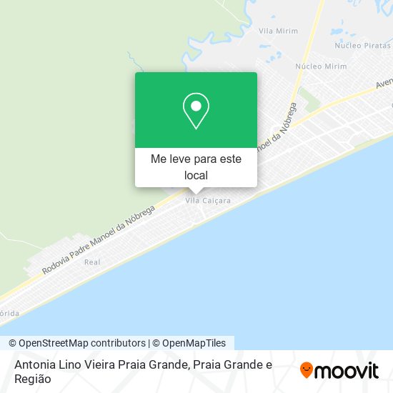 Antonia Lino Vieira Praia Grande mapa