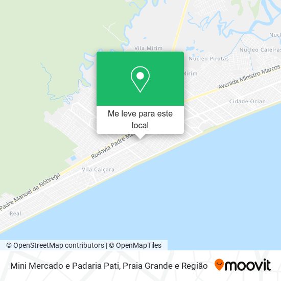 Mini Mercado e Padaria Pati mapa