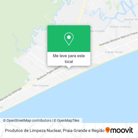 Produtos de Limpeza Nuclear mapa