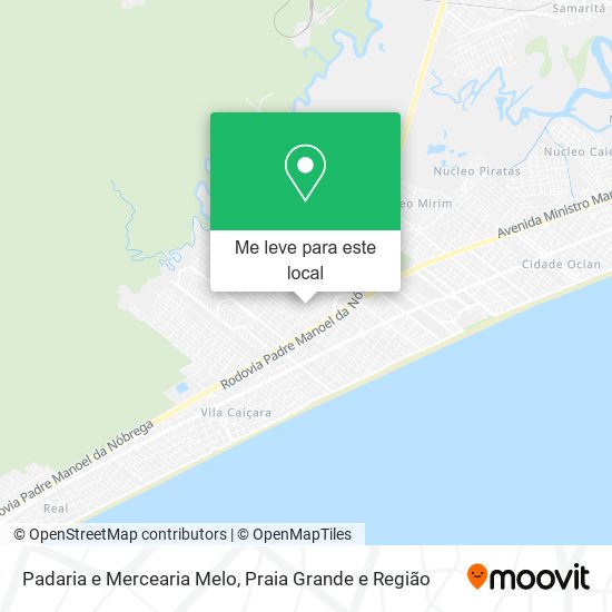 Padaria e Mercearia Melo mapa