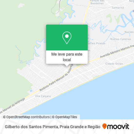 Gilberto dos Santos Pimenta mapa