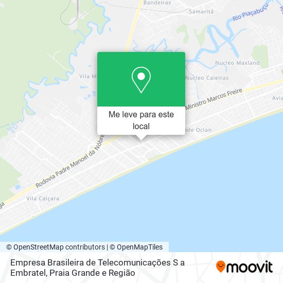 Empresa Brasileira de Telecomunicações S a Embratel mapa