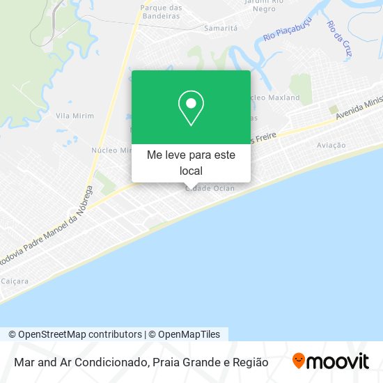 Mar and Ar Condicionado mapa