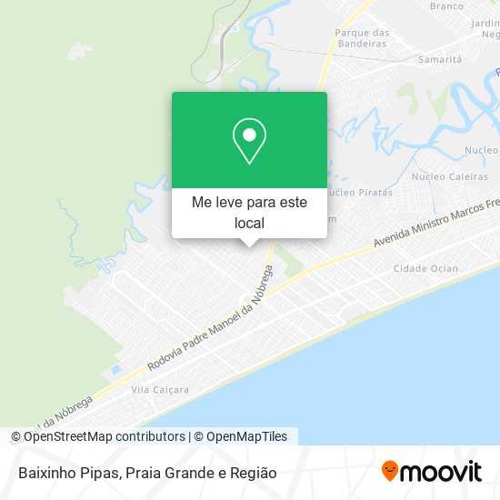 Baixinho Pipas mapa