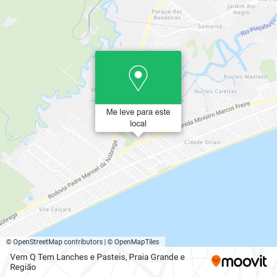 Vem Q Tem Lanches e Pasteis mapa