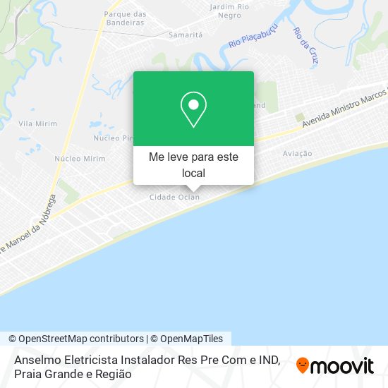 Anselmo Eletricista Instalador Res Pre Com e IND mapa