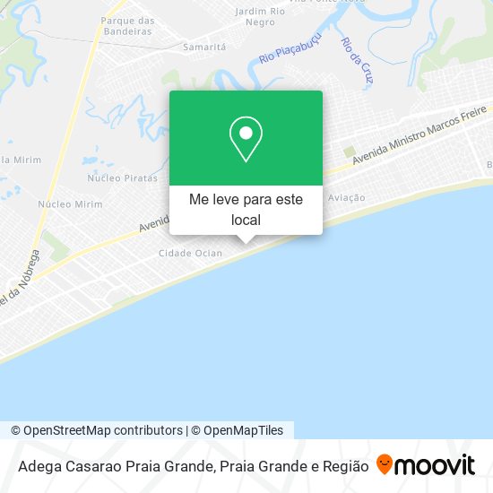Adega Casarao Praia Grande mapa