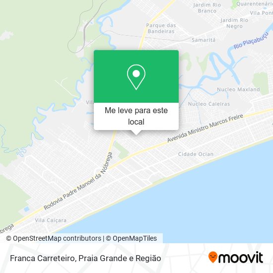 Franca Carreteiro mapa