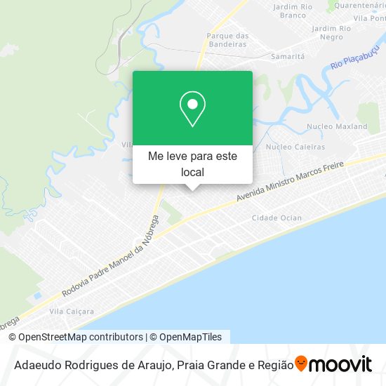 Adaeudo Rodrigues de Araujo mapa