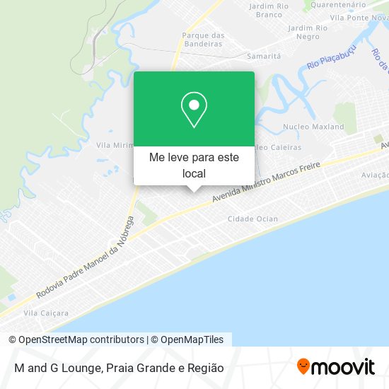 M and G Lounge mapa