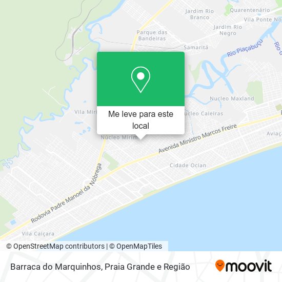 Barraca do Marquinhos mapa