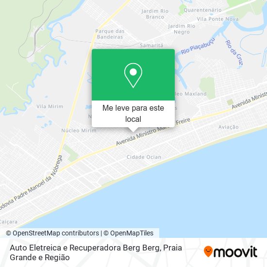 Auto Eletreica e Recuperadora Berg Berg mapa