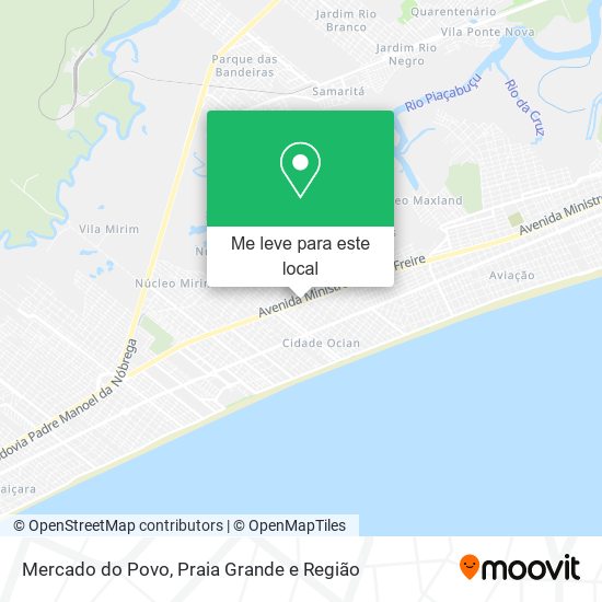 Mercado do Povo mapa