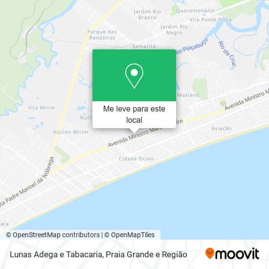 Lunas Adega e Tabacaria mapa