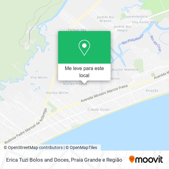 Erica Tuzi Bolos and Doces mapa